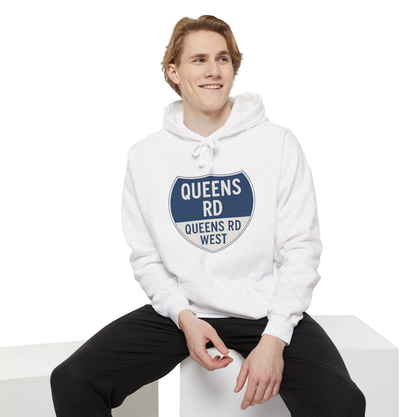 Myers Park Charlotte Signature Unisex Hoodie - Queens Rd / Queens Rd West Shield