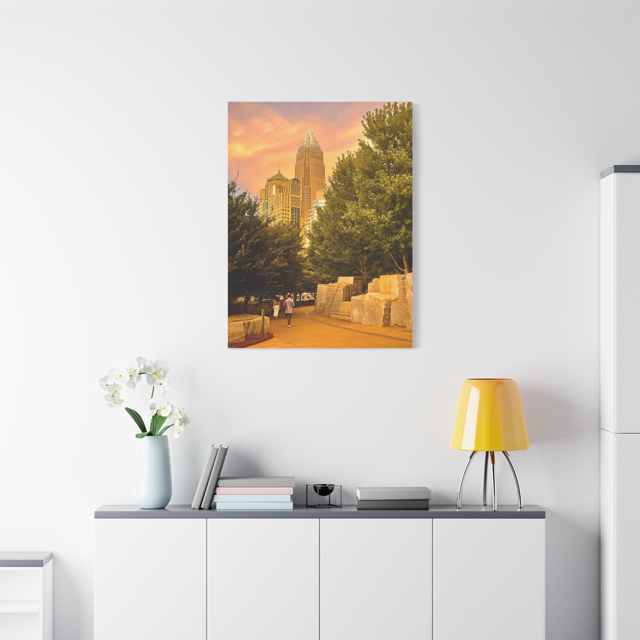 Charlotte Romare Bearden Sunset Matte Canvas – Charlotte Shots