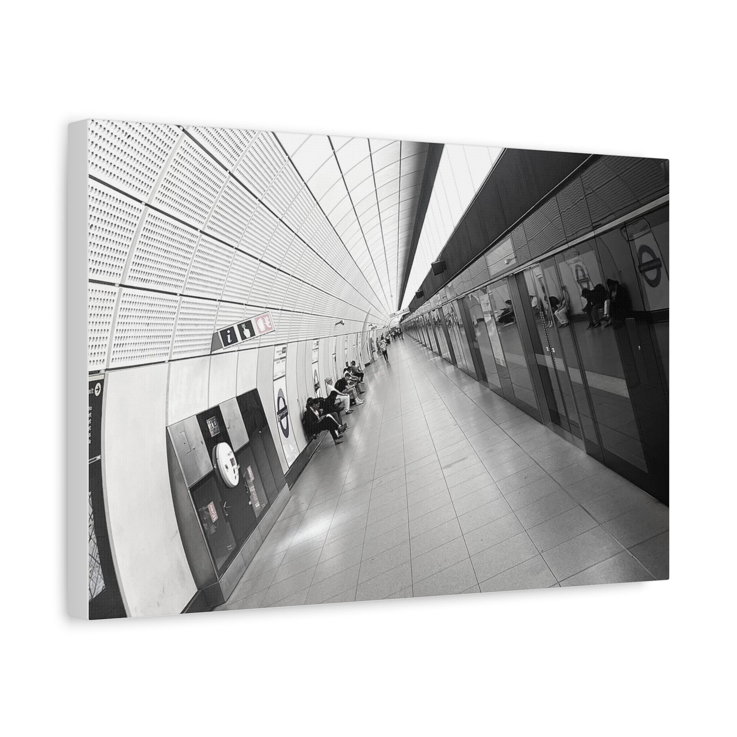 London Elizabeth Line Symmetry Canvas