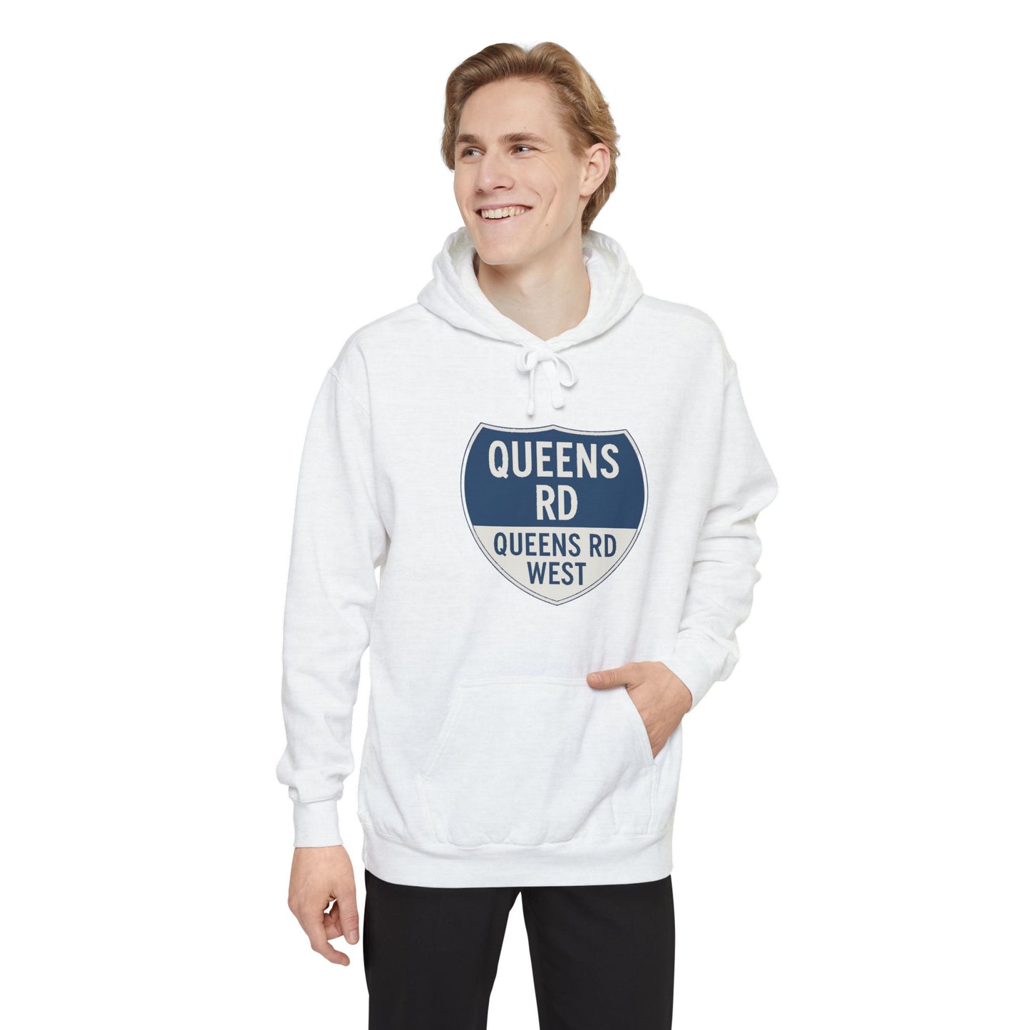 Myers Park Charlotte Signature Unisex Hoodie - Queens Rd / Queens Rd West Shield