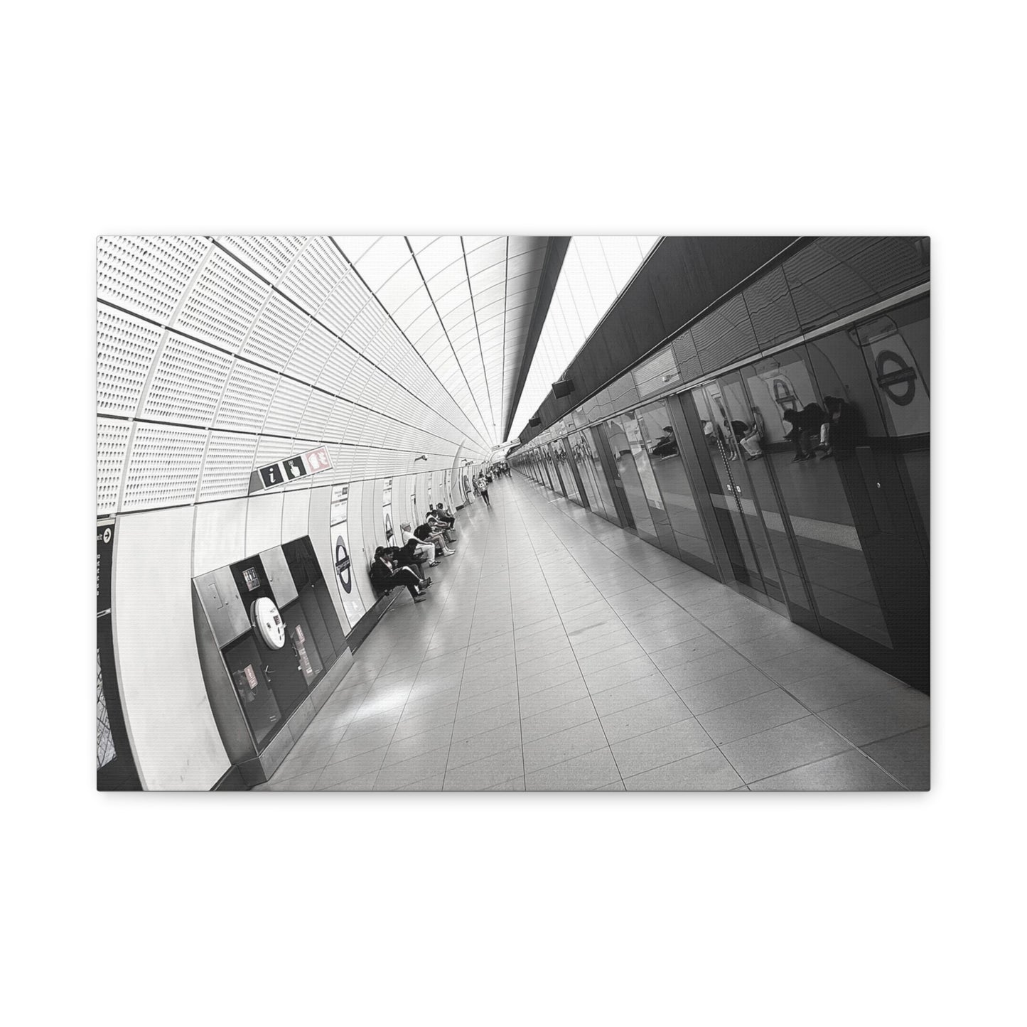 London Elizabeth Line Symmetry Canvas