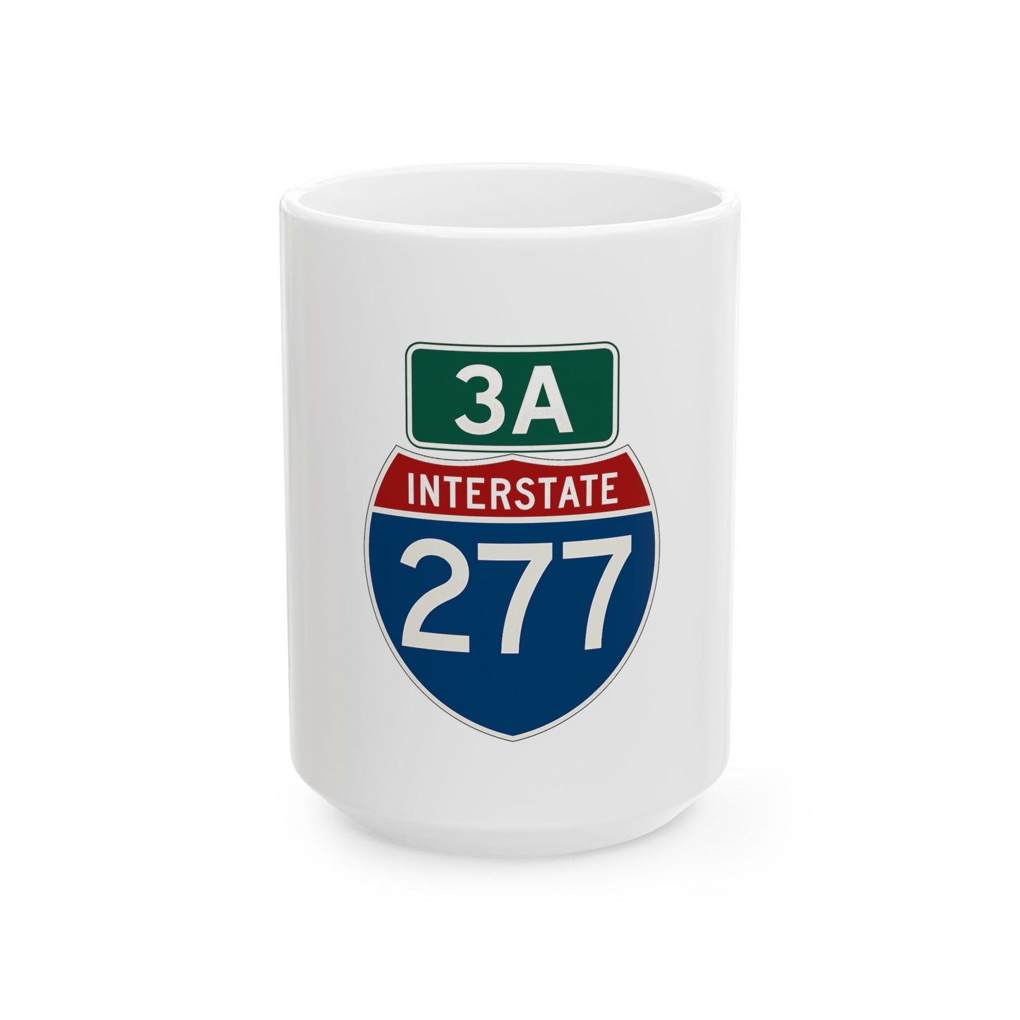 Uptown Charlotte I-277 Exit 3A Ceramic Mug, (11oz, 15oz)