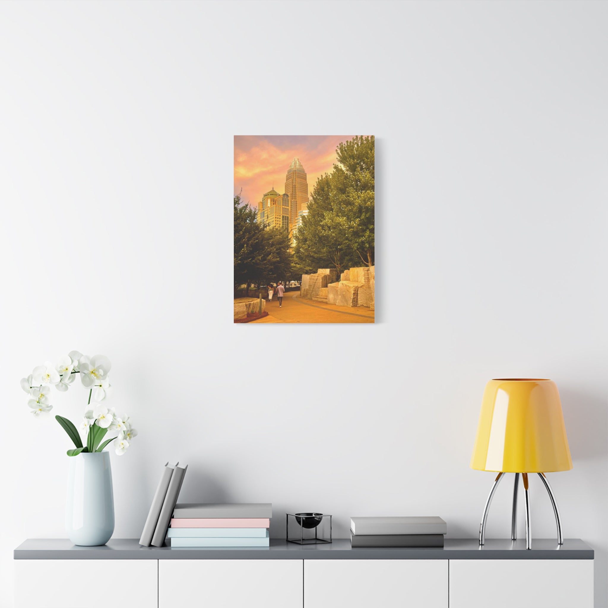 Charlotte Romare Bearden Sunset Matte Canvas – Charlotte Shots