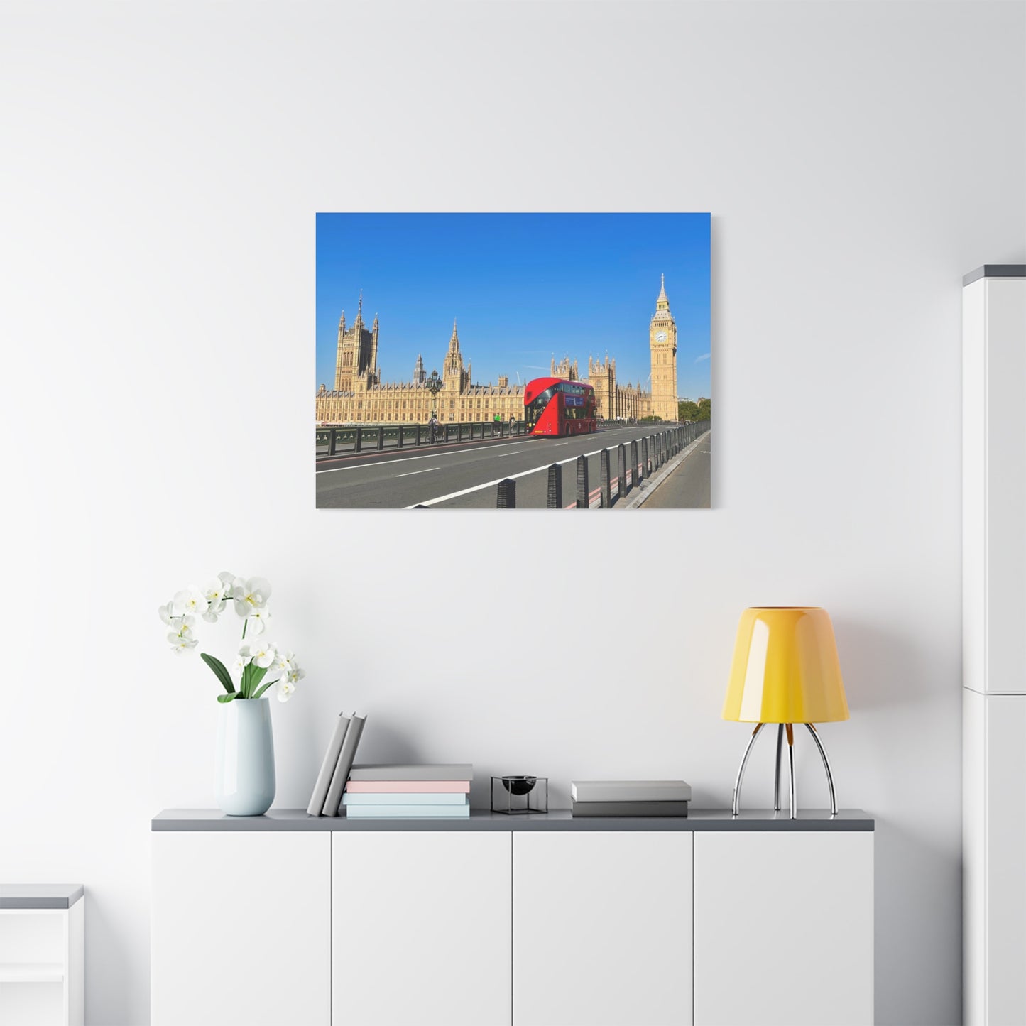 Big Ben and the Double Decker Bus Canvas