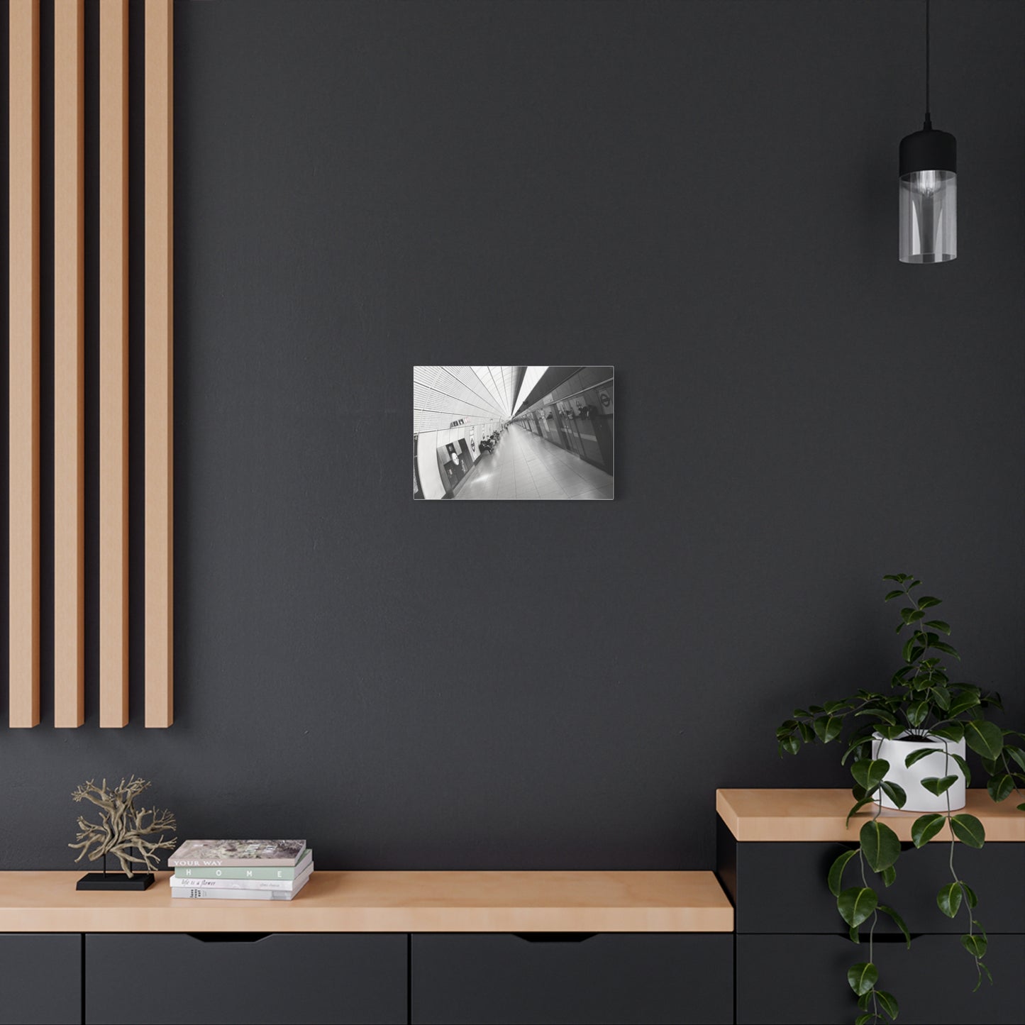 London Elizabeth Line Symmetry Canvas