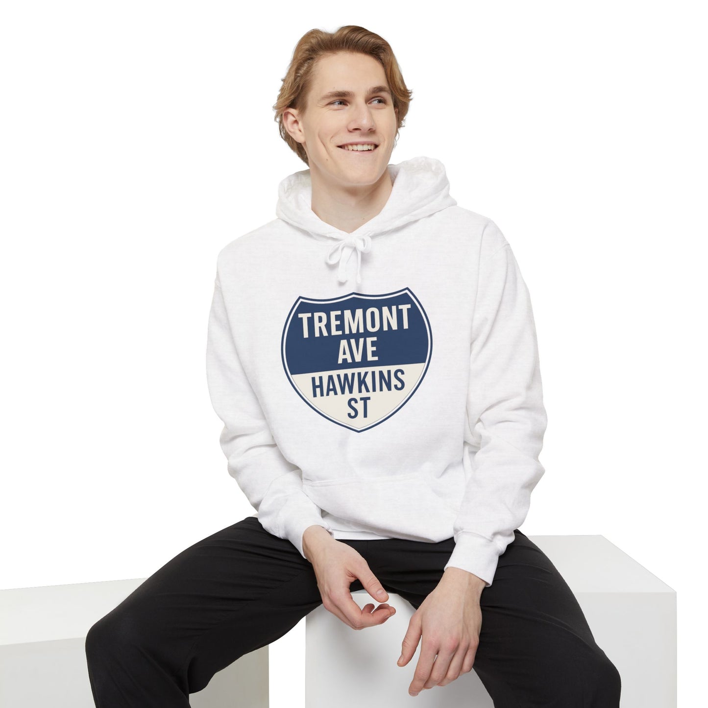 South End Charlotte Signature Unisex Hoodie - Tremont Ave & Hawkins St