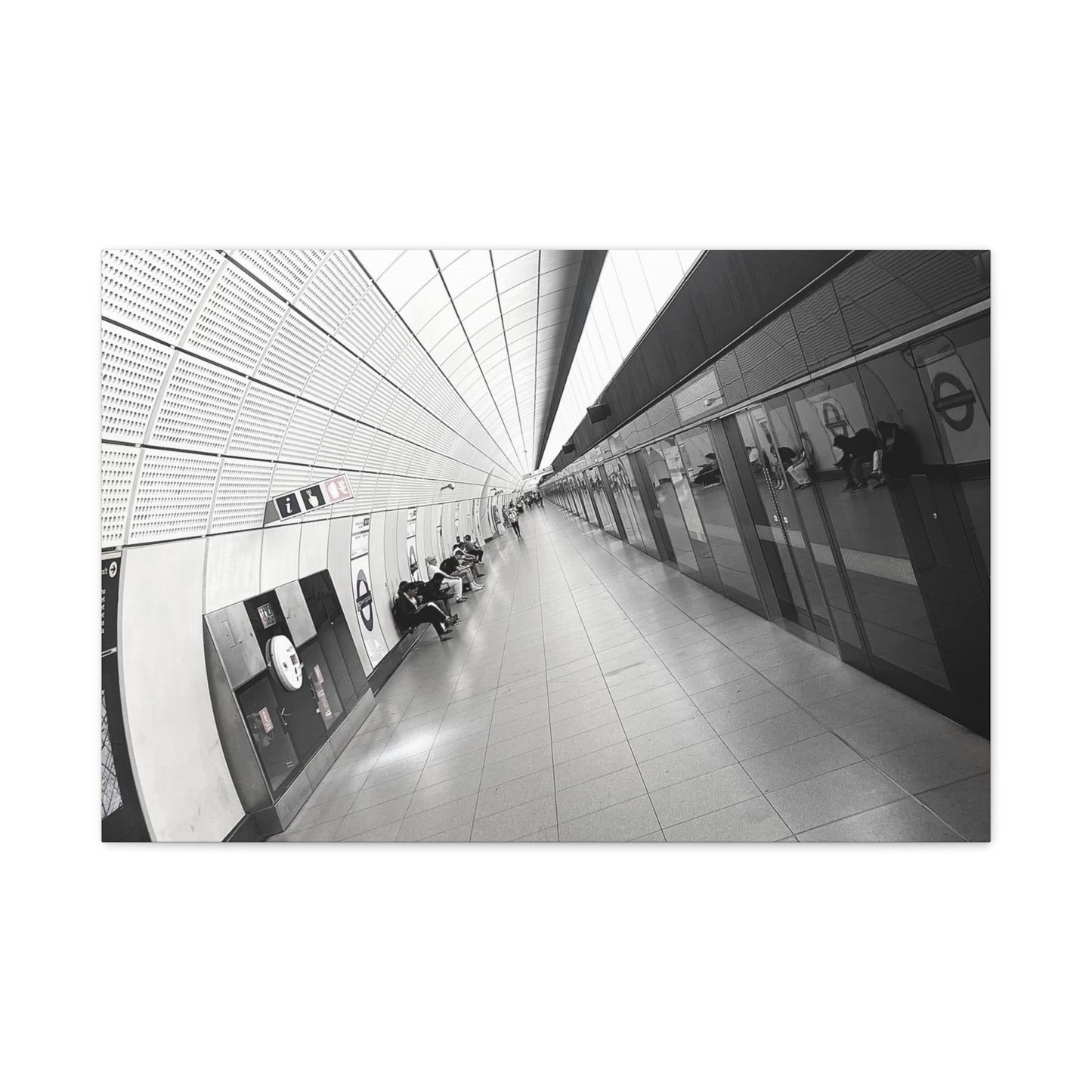 London Elizabeth Line Symmetry Canvas