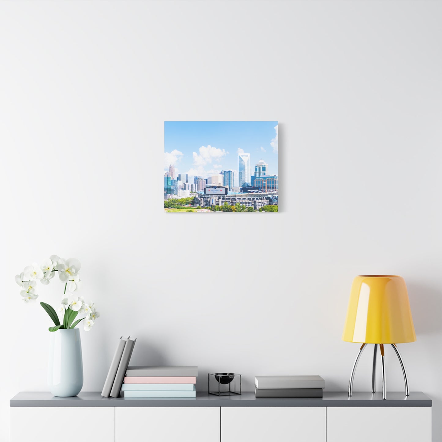 Uptown Charlotte Skyline - Aerial Canvas Print