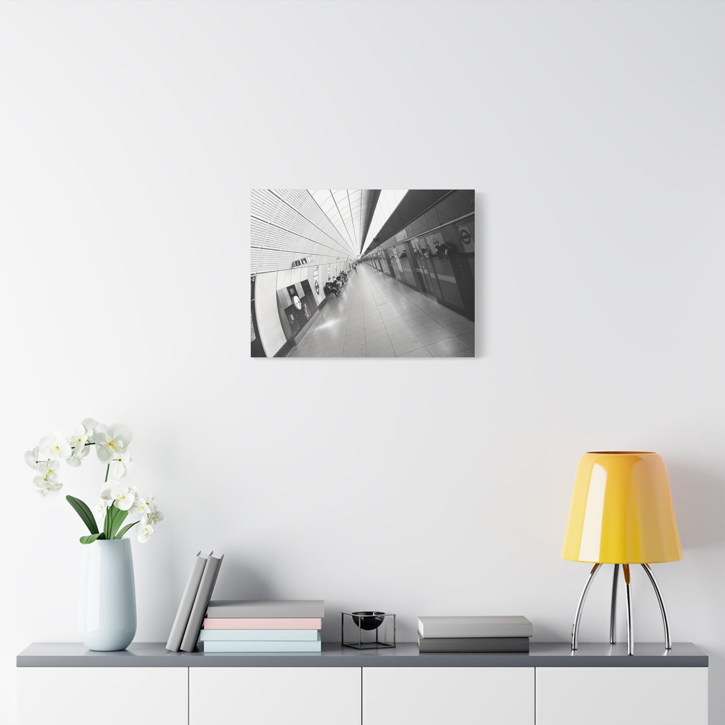 London Elizabeth Line Symmetry Canvas