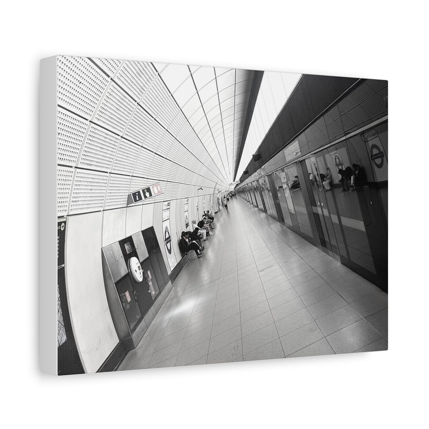 London Elizabeth Line Symmetry Canvas