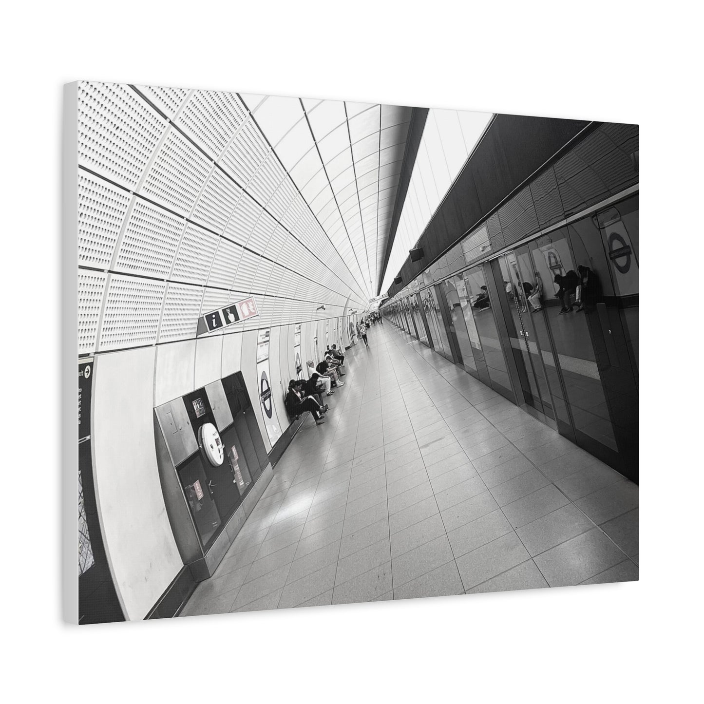 London Elizabeth Line Symmetry Canvas
