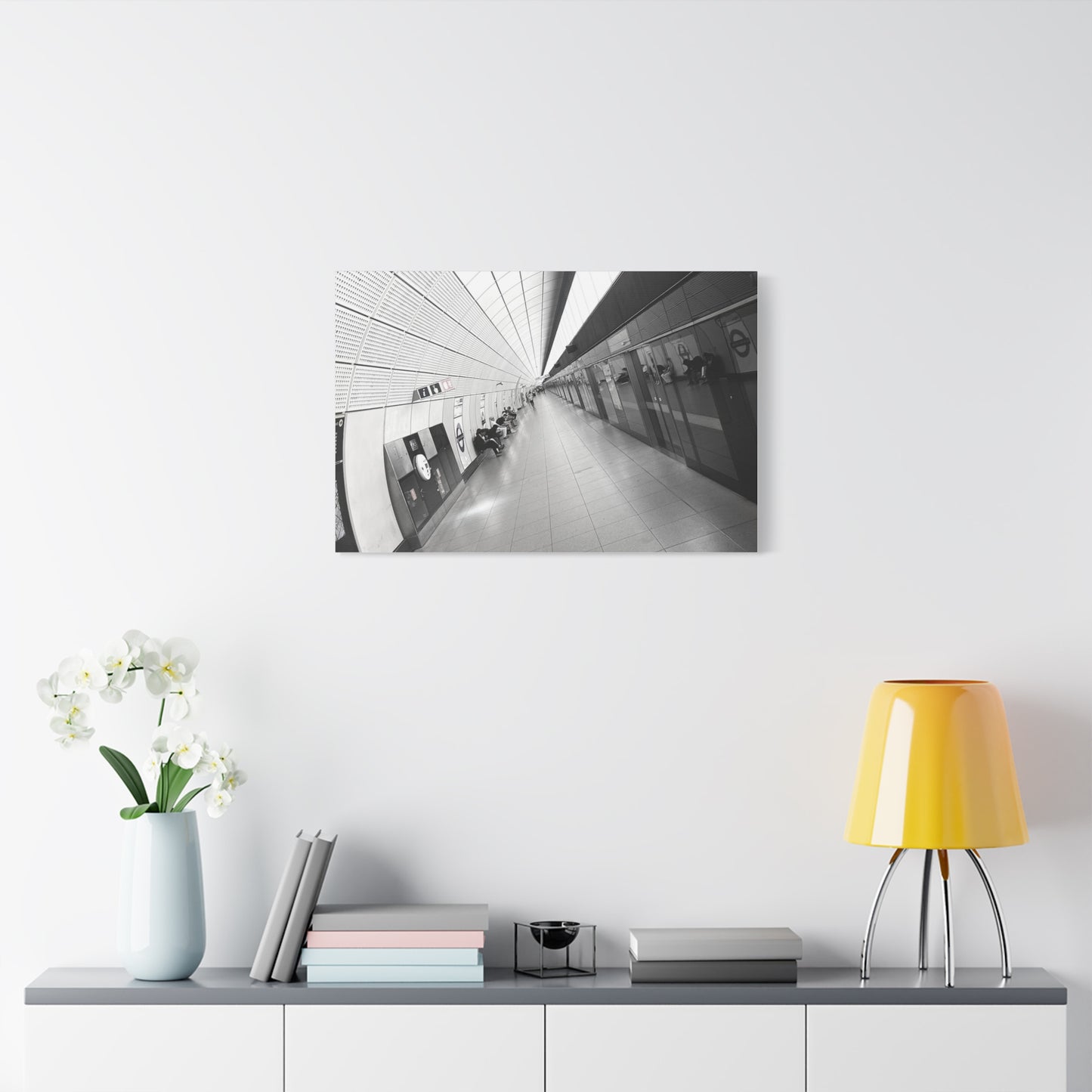 London Elizabeth Line Symmetry Canvas