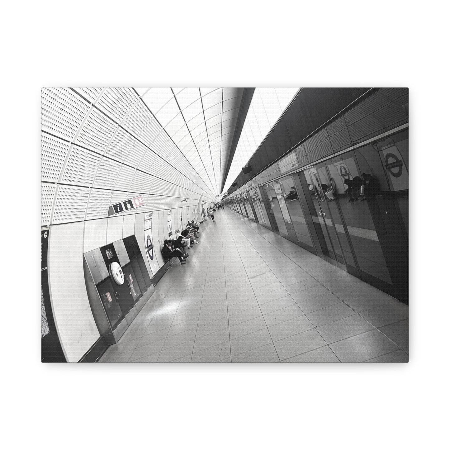 London Elizabeth Line Symmetry Canvas
