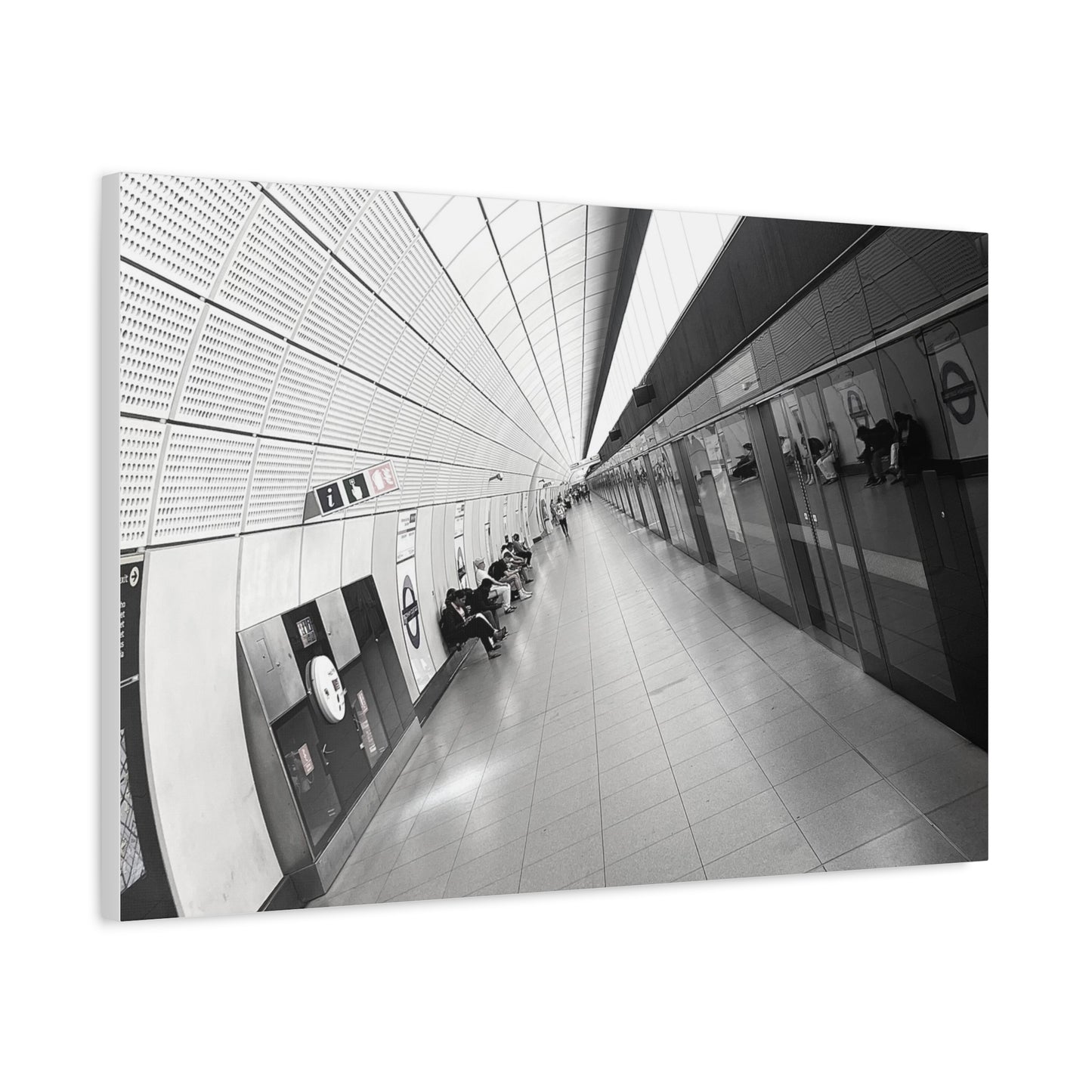 London Elizabeth Line Symmetry Canvas